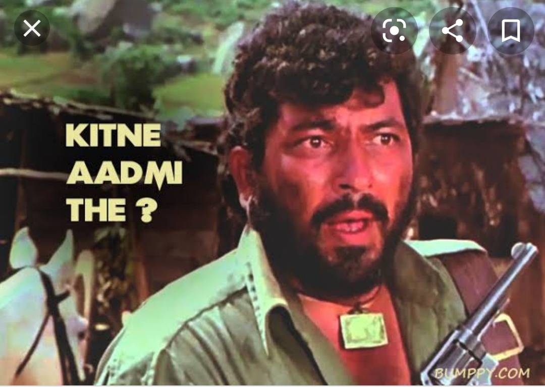 Kitne Aadmi the- Sholay(1975)